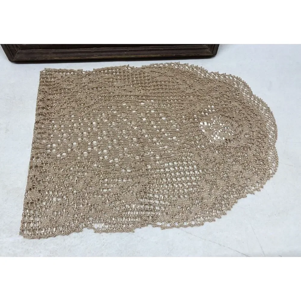HERITAGE LACE Biege Homespun Runner - 33